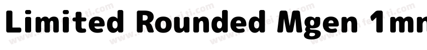 Limited Rounded Mgen 1mn medium字体转换